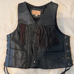 Vintage Toddler Leather Vest
